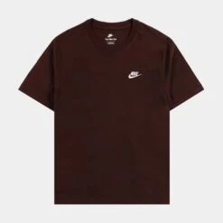 Nike NSW Club Mens Short Sleeve Shirt (Brown)