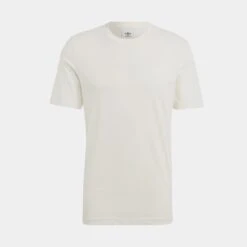 ADIDAS Trefoil Essentials Mens Short Sleeve Shirt (Beige)