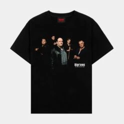 SP X The Sopranos Family Mens Short Sleeve Shirt (Black)