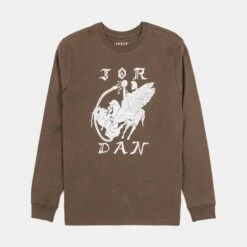 Jordan Artist Series By Umar Rashid Mens Long Sleeve Shirt (Brown)