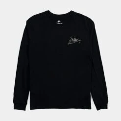 Nike NSW Just Do It Mens Long Sleeve Shirt (Black)