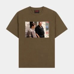 SP X The Sopranos Chrissy & Tony Mens Short Sleeve Shirt (Brown)
