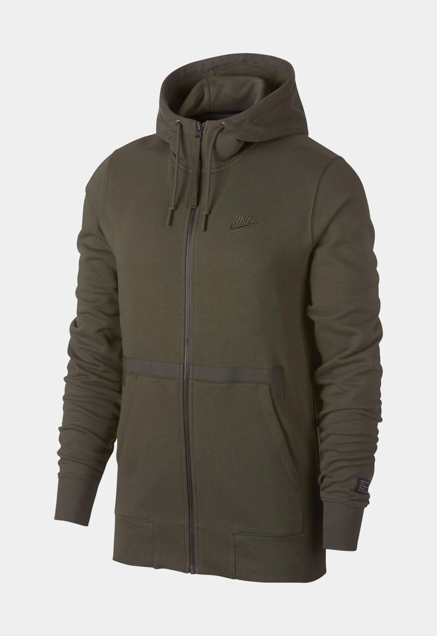 Nike Air Force 1 FZ Mens Hoodie (Khaki Green) 3 Nike Air Force 1 FZ Mens Hoodie (Khaki Green)