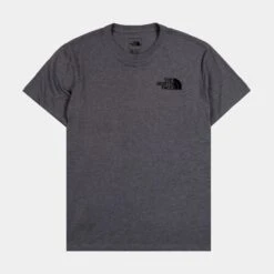 The North Face Box NSE Mens Short Sleeve Shirt (Grey)