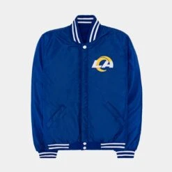 Los Angeles Rams Reversible Letterman Mens Jacket (Blue) -Nike || ADIDAS || Jordan Clothing Shop 33fd0866a136f75c4774b9a3e968cde9