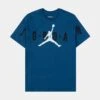 Jordan Air Stretch Mens Short Sleeve Shirt (Blue) -Nike || ADIDAS || Jordan Clothing Shop 37f39e7e54341fa3480f40fc31a0a309