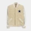 Dallas Cowboys Reversible Letterman Mens Jacket (Beige/White) -Nike || ADIDAS || Jordan Clothing Shop 3cf141e03ce8ac60cf83fa191cebf5db