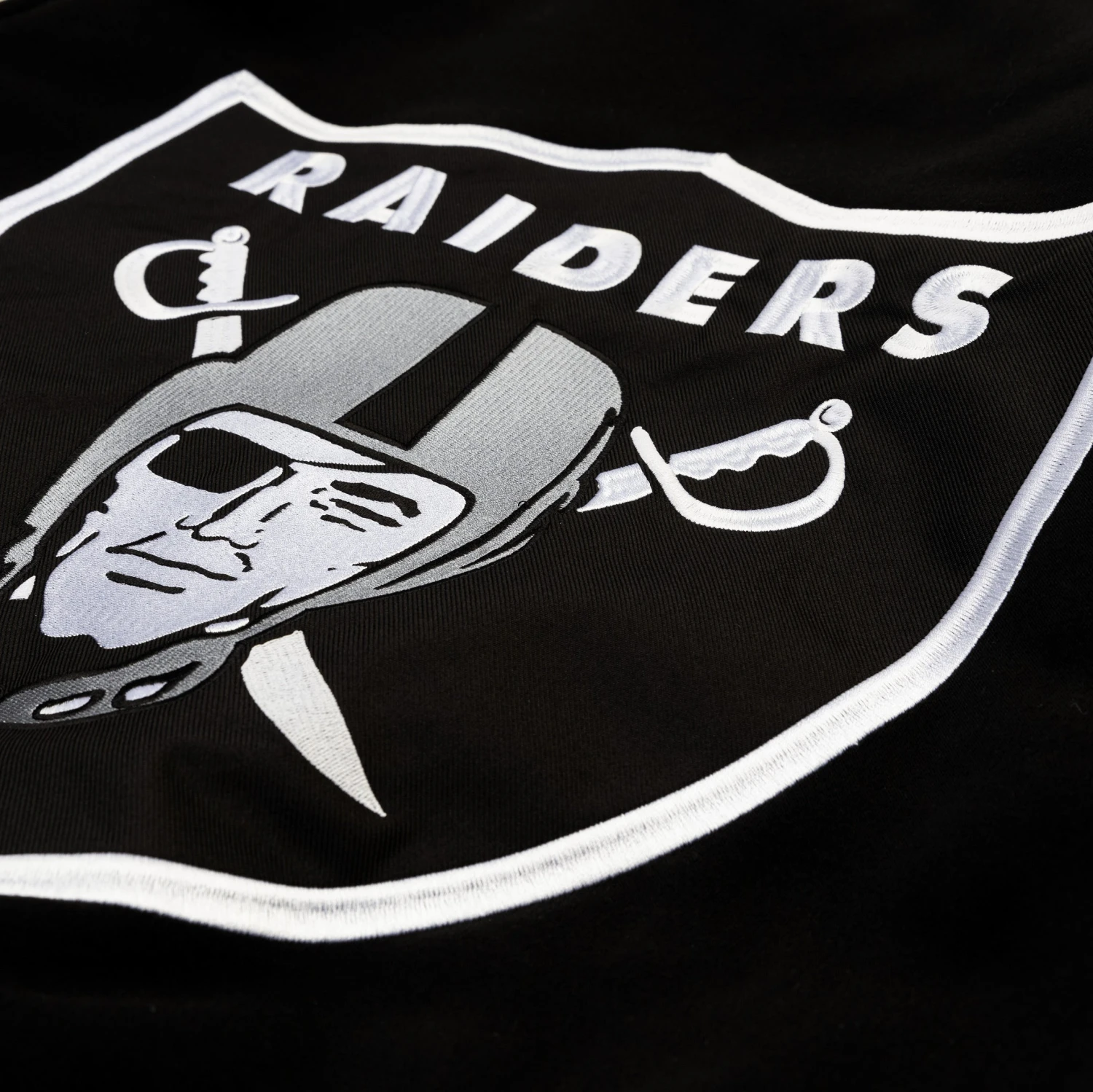 Las Vegas Raiders Reversible Letterman Mens Jacket (Black/White) 8 Las Vegas Raiders Reversible Letterman Mens Jacket (Black/White) - Image 6