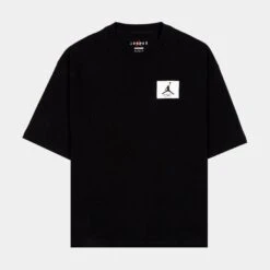 Jordan Flight Essentials Oversized Mens Short Sleeve Shirt (Black)