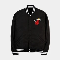 Miami Heat Reversible Letterman Mens Jacket (Black/White) -Nike || ADIDAS || Jordan Clothing Shop 4a394c6359a6590f30aaaa085b4d4844