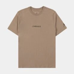 Jordan EMB Air Mens Short Sleeve Shirt (Beige)