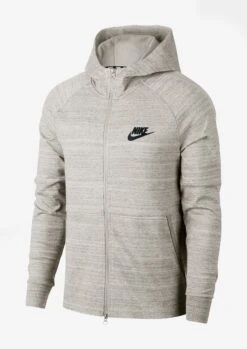 Nike AV15 Mens Full Zip Hoodie (Beige)