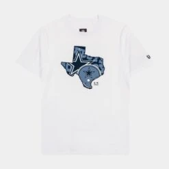 NEW ERA Dallas Cowboys Gameday State Mens Short Sleeve Shirt (White)