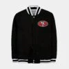 San Francisco 49ers Reversible Letterman Mens Jacket (Black/Grey) 2 San Francisco 49ers Reversible Letterman Mens Jacket (Black/Grey) -Nike || ADIDAS || Jordan Clothing Shop 78907a8ee85567ec1f2575aac09f390c