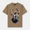 SP X WWE Stone Cold Steve Austin Mens Short Sleeve Shirt (Beige)