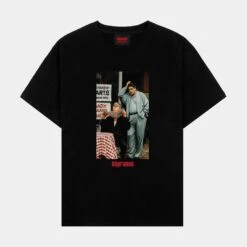 SP X The Sopranos Tan Mens Short Sleeve Shirt (Black)