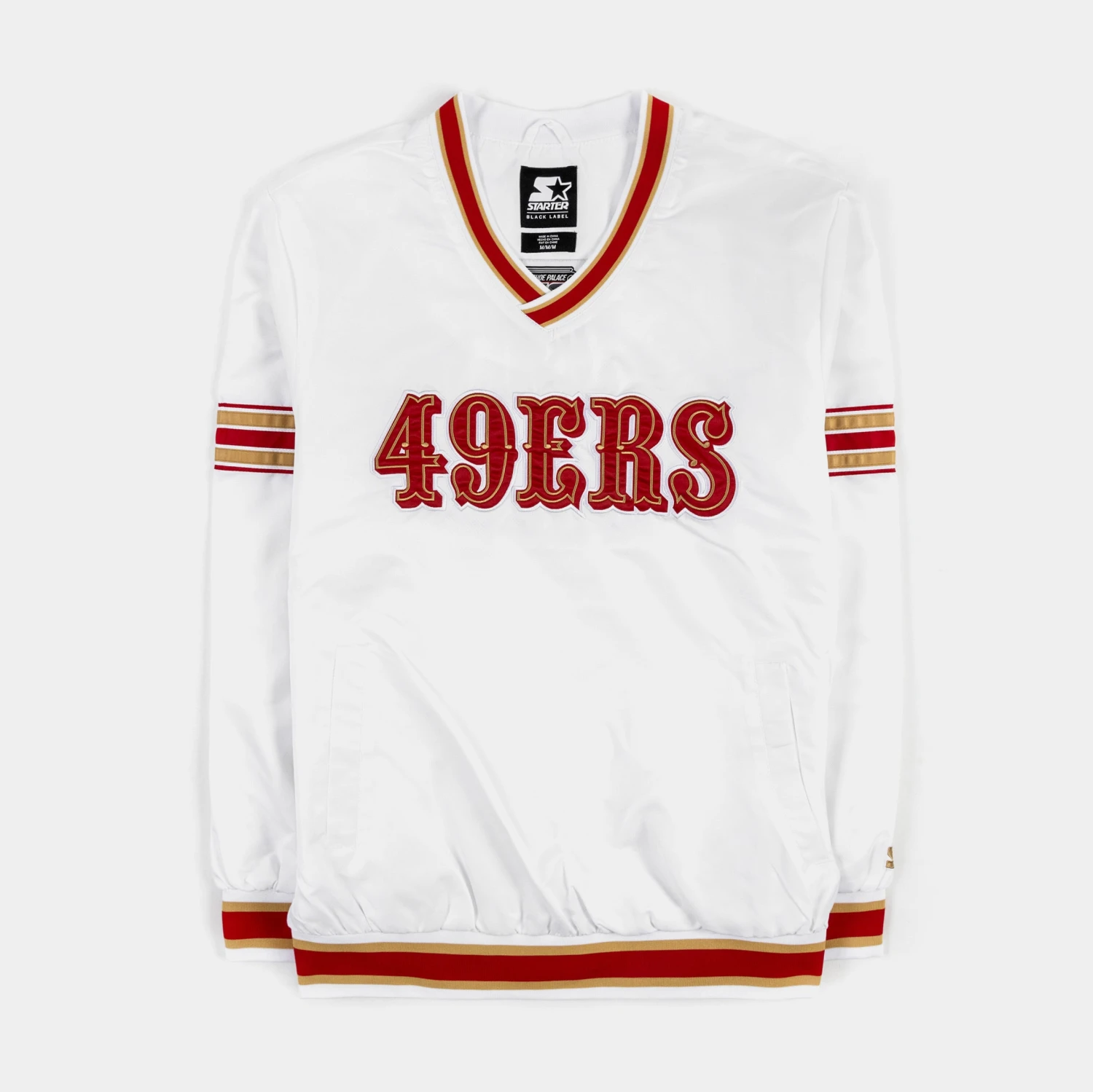 Shoe Palace Exclusive San Francisco 49ers Varsity Mens Jacket (White) 3 Shoe Palace Exclusive San Francisco 49ers Varsity Mens Jacket (White)