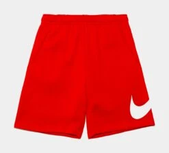 Nike Club Fleece Shorts Mens Shorts (Red)