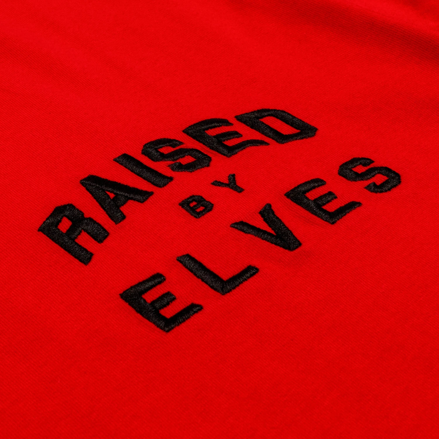 SP X Elf Raised By Elves Tee Mens Short Sleeve Shirt (Red) 5 SP X Elf Raised By Elves Tee Mens Short Sleeve Shirt (Red) - Image 3
