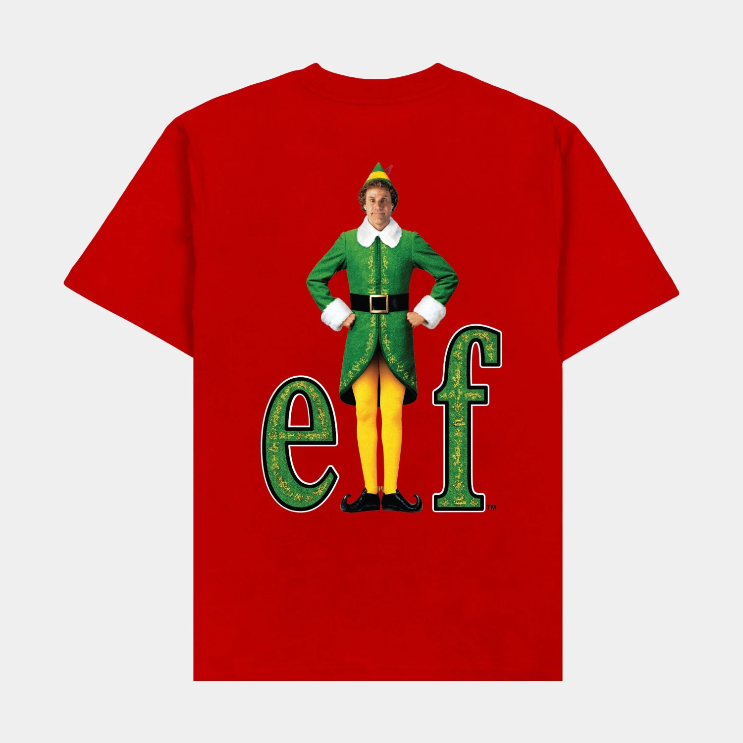 SP X Elf Raised By Elves Tee Mens Short Sleeve Shirt (Red) 4 SP X Elf Raised By Elves Tee Mens Short Sleeve Shirt (Red) - Image 2