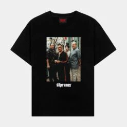 SP X The Sopranos Wise Guys Mens Short Sleeve Shirt (Black)