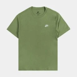 Nike NSW Club Mens Short Sleeve Shirt (Green)