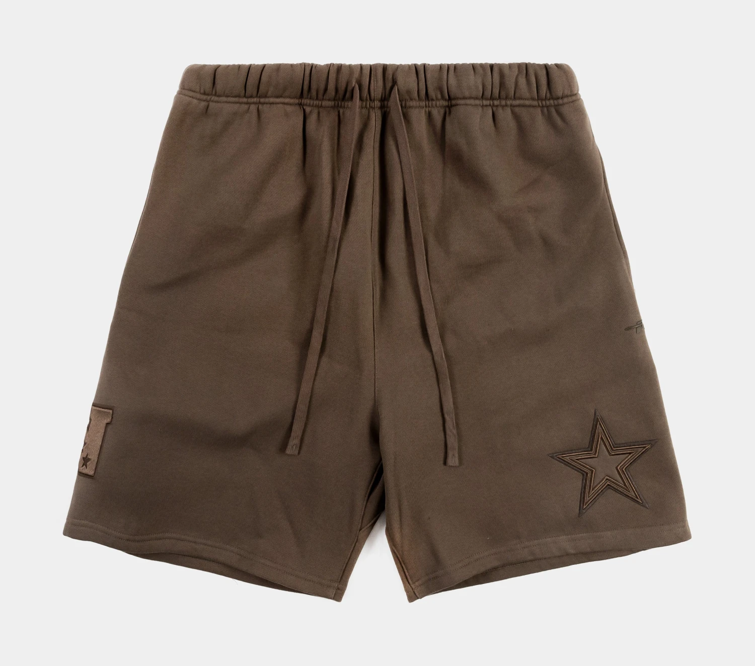 Dallas Cowboys Fleece Mens Shorts (Brown) 3 Dallas Cowboys Fleece Mens Shorts (Brown)