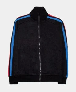 Track Jacket Mens Jacket (Black)