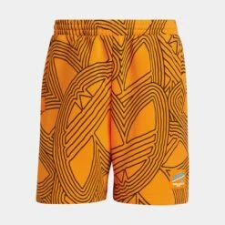 ADIDAS OAC All Over Print Woven Short Mens Shorts (Yellow)