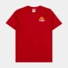 Kappa Authentic Ables Mens Short Sleeve Shirt (Red/Yellow)