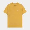 Nike NSW Club Mens Short Sleeve Shirt (Yellow) -Nike || ADIDAS || Jordan Clothing Shop cf6b706396b186be59aea16f48957212