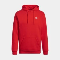 ADIDAS Adicolor Essentials Trefoil Hoodie Mens Hoodie (Red)