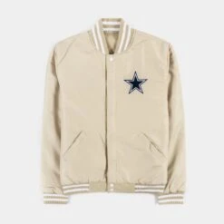 Dallas Cowboys Reversible Letterman Mens Jacket (Beige/White) -Nike || ADIDAS || Jordan Clothing Shop e758c94e9fe9c0172b045b690a60e0bb