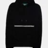 Terry Zip Mens Hoodie (Black Abyss)