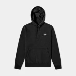 Nike Sportswear Club Fleece Pullover Mens Hoodie (Black)