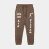 Jordan Artist Series By Umar Rashid Flight Fleece Jogger Mens Pants (Brown)